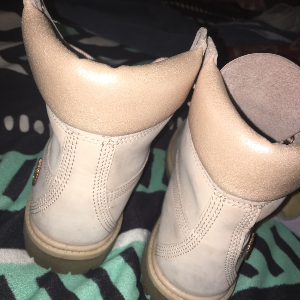Light pink timberland boots